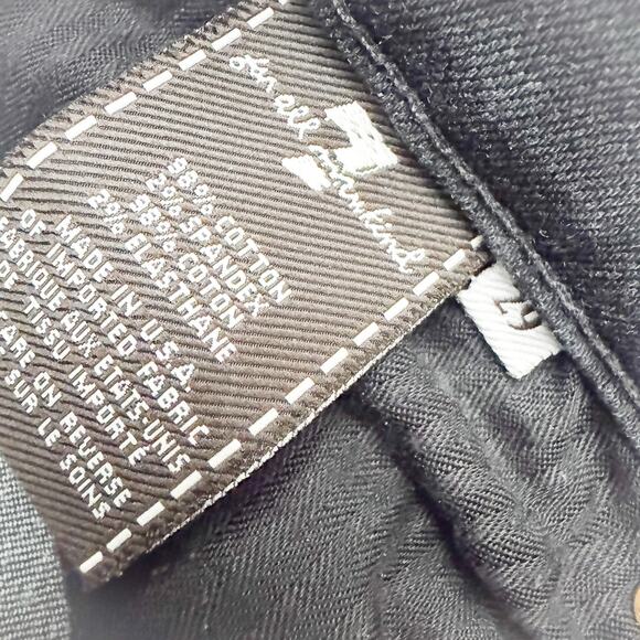 7 For All Mankind Roxanne Black Skinny Denim Jeans Zip Fly Size 29 - Picture 7 of 8